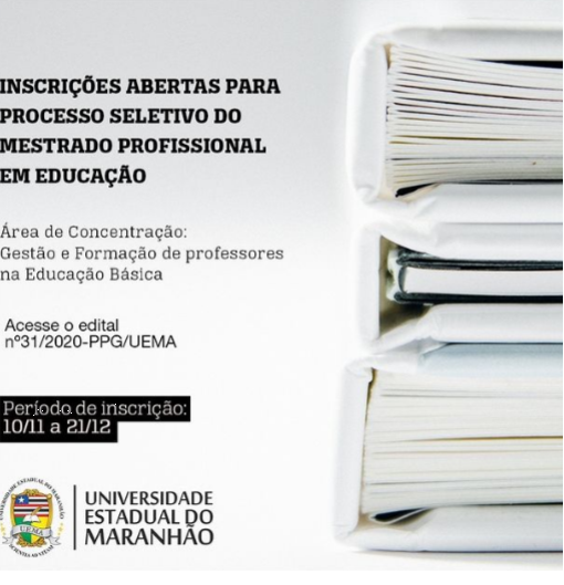 PPGE- UEMA Retifica EDITAL N.º 31/2020-PPG/UEMA